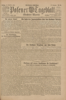 Posener Tageblatt (Posener Warte). Jg.62, Nr. 261 (16 November 1923)