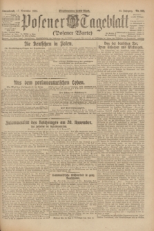 Posener Tageblatt (Posener Warte). Jg.62, Nr. 262 (17 November 1923) + dod.
