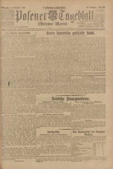 Posener Tageblatt (Posener Warte). Jg.62, Nr. 265 (21 November 1923) + dod.