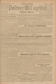 Posener Tageblatt (Posener Warte). Jg.62, Nr. 267 (24 November 1923) + dod.