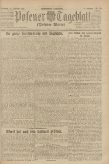 Posener Tageblatt (Posener Warte). Jg.62, Nr. 270 (28 November 1923)