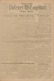 Posener Tageblatt (Posener Warte). Jg.62, Nr. 271 (29 November 1923) + dod.