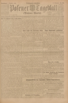 Posener Tageblatt (Posener Warte). Jg.62, Nr. 273 (1 Dezember 1923) + dod.