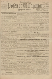 Posener Tageblatt (Posener Warte). Jg.62, Nr. 279 (8 Dezember 1923) + dod.