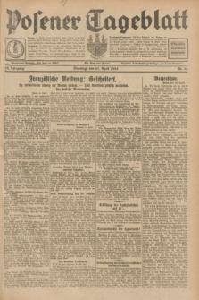 Posener Tageblatt. Jg.68, Nr. 92 (21 April 1929) + dod.