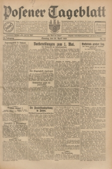 Posener Tageblatt. Jg.68, Nr. 98 (28 April 1929) + dod.