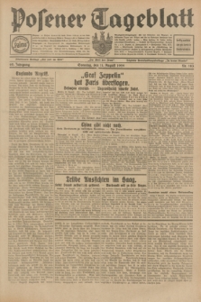 Posener Tageblatt. Jg.68, Nr. 183 (11 August 1929) + dod.