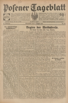 Posener Tageblatt. Jg.68, Nr. 187 (17 August 1929) + dod.