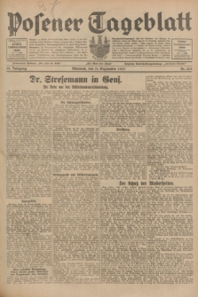 Posener Tageblatt. Jg.68, Nr. 208 (11 September 1929) + dod.