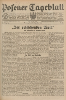 Posener Tageblatt. Jg.68, Nr. 219 (24 September 1929) + dod.