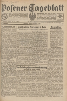 Posener Tageblatt. Jg.68, Nr. 277 (1 Dezember 1929) + dod.