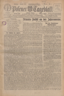 Posener Tageblatt (Posener Warte). Jg.67, Nr. 1 (1 Januar 1928) + dod.