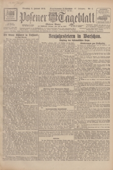 Posener Tageblatt (Posener Warte). Jg.67, Nr. 2 (3 Januar 1928) + dod.