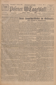 Posener Tageblatt (Posener Warte). Jg.67, Nr. 4 (5 Januar 1928) + dod.