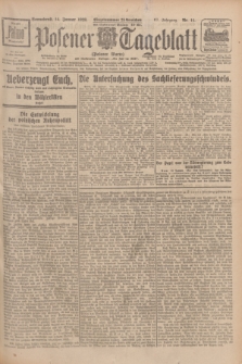 Posener Tageblatt (Posener Warte). Jg.67, Nr. 11 (14 Januar 1928) + dod.