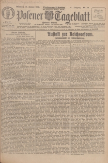 Posener Tageblatt (Posener Warte). Jg.67, Nr. 14 (18 Januar 1928) + dod.