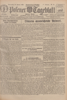 Posener Tageblatt (Posener Warte). Jg.67, Nr. 15 (19 Januar 1928) + dod.