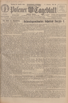 Posener Tageblatt (Posener Warte). Jg.67, Nr. 16 (20 Januar 1928) + dod.