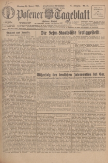 Posener Tageblatt (Posener Warte). Jg.67, Nr. 18 (22 Januar 1928) + dod.