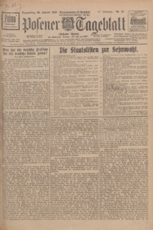 Posener Tageblatt (Posener Warte). Jg.67, Nr. 21 (26 Januar 1928) + dod.