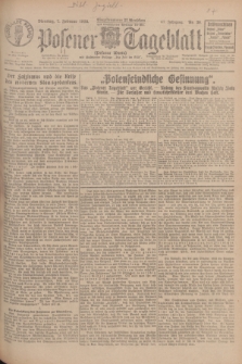 Posener Tageblatt (Posener Warte). Jg.67, Nr. 30 (7 Februar 1928) + dod.