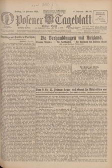 Posener Tageblatt (Posener Warte). Jg.67, Nr. 33 (10 Februar 1928) + dod.