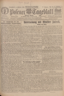 Posener Tageblatt (Posener Warte). Jg.67, Nr. 34 (11 Februar 1928) + dod.