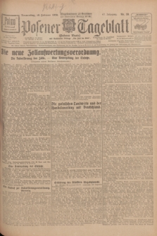 Posener Tageblatt (Posener Warte). Jg.67, Nr. 38 (16 Februar 1928) + dod.