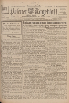 Posener Tageblatt (Posener Warte). Jg.67, Nr. 39 (17 Februar 1928) + dod.