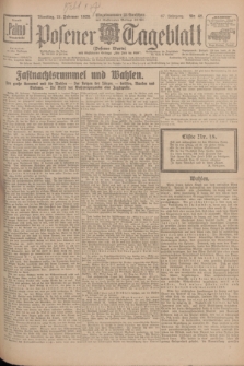 Posener Tageblatt (Posener Warte). Jg.67, Nr. 42 (21 Februar 1928) + dod.