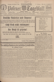 Posener Tageblatt (Posener Warte). Jg.67, Nr. 48 (28 Februar 1928) + dod.