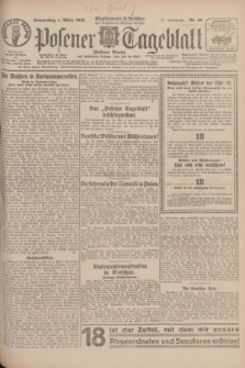 Posener Tageblatt (Posener Warte). Jg.67, Nr. 50 (1 März 1928) + dod.