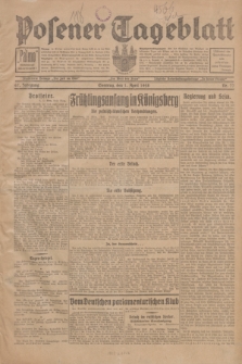 Posener Tageblatt. Jg.67, Nr. 77 (1 April 1928) + dod.