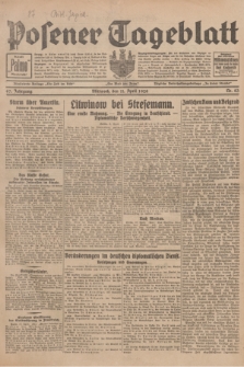 Posener Tageblatt. Jg.67, Nr. 83 (11 April 1928) + dod.