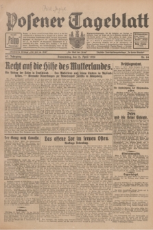Posener Tageblatt. Jg.67, Nr. 84 (12 April 1928) + dod.