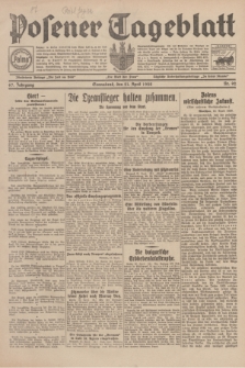 Posener Tageblatt. Jg.67, Nr. 92 (21 April 1928) + dod.