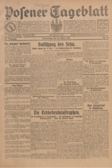 Posener Tageblatt. Jg.67, Nr. 96 (26 April 1928) + dod.