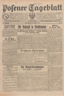 Posener Tageblatt. Jg.67, Nr. 99 (29 April 1928) + dod.