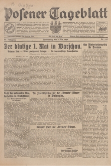 Posener Tageblatt. Jg.67, Nr. 102 (3 Mai 1928) + dod.
