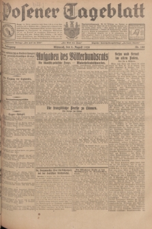 Posener Tageblatt. Jg.67, Nr. 180 (8 August 1928) + dod.