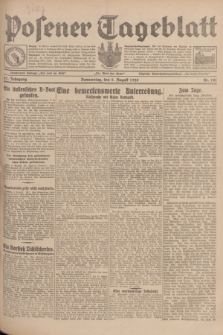 Posener Tageblatt. Jg.67, Nr. 181 (9 August 1928) + dod.