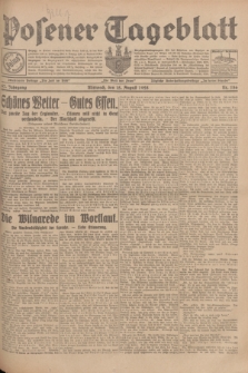 Posener Tageblatt. Jg.67, Nr. 186 (15 August 1928) + dod.