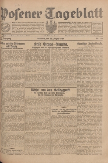 Posener Tageblatt. Jg.67, Nr. 191 (22 August 1928) + dod.