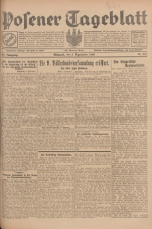 Posener Tageblatt. Jg.67, Nr. 203 (5 September 1928) + dod.