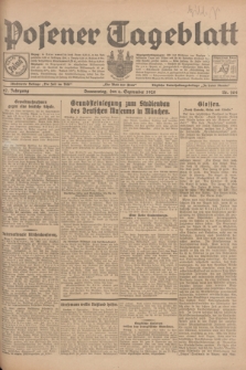 Posener Tageblatt. Jg.67, Nr. 204 (6 September 1928) + dod.