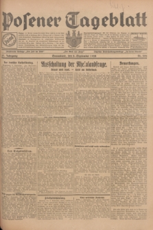 Posener Tageblatt. Jg.67, Nr. 206 (8 September 1928) + dod.