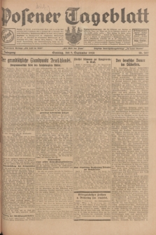 Posener Tageblatt. Jg.67, Nr. 207 (9 September 1928) + dod.