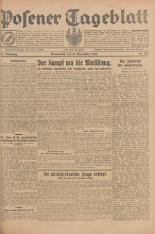 Posener Tageblatt. Jg.67, Nr. 212 (15 September 1928) + dod.