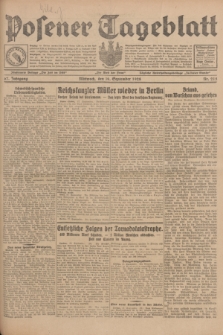Posener Tageblatt. Jg.67, Nr. 215 (19 September 1928) + dod.