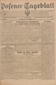 Posener Tageblatt. Jg.67, Nr. 219 (23 September 1928) + dod.